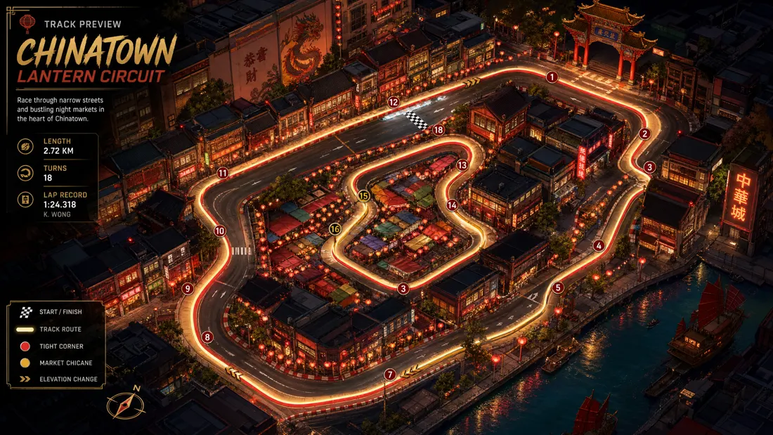 Chinatown Lantern Circuit artwork